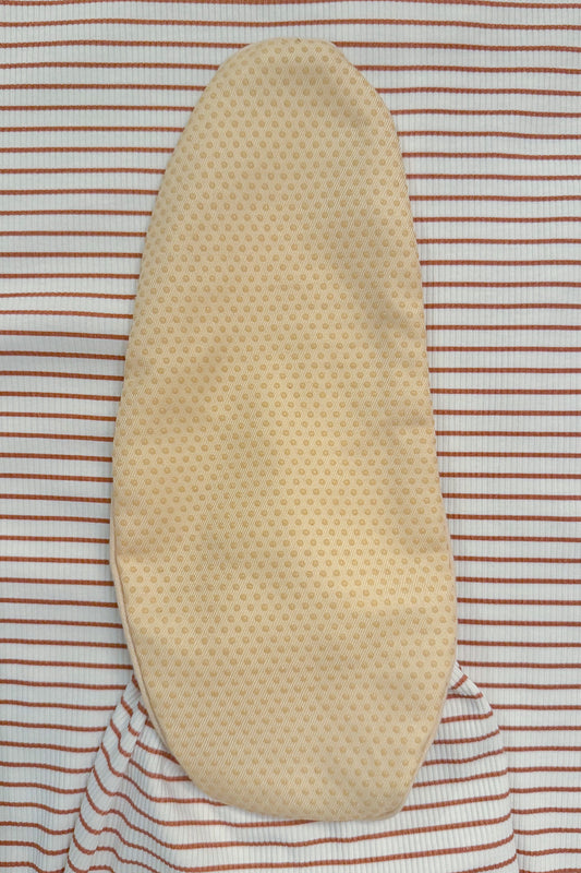 Ribstof Pyjama Streepjes met voetjes