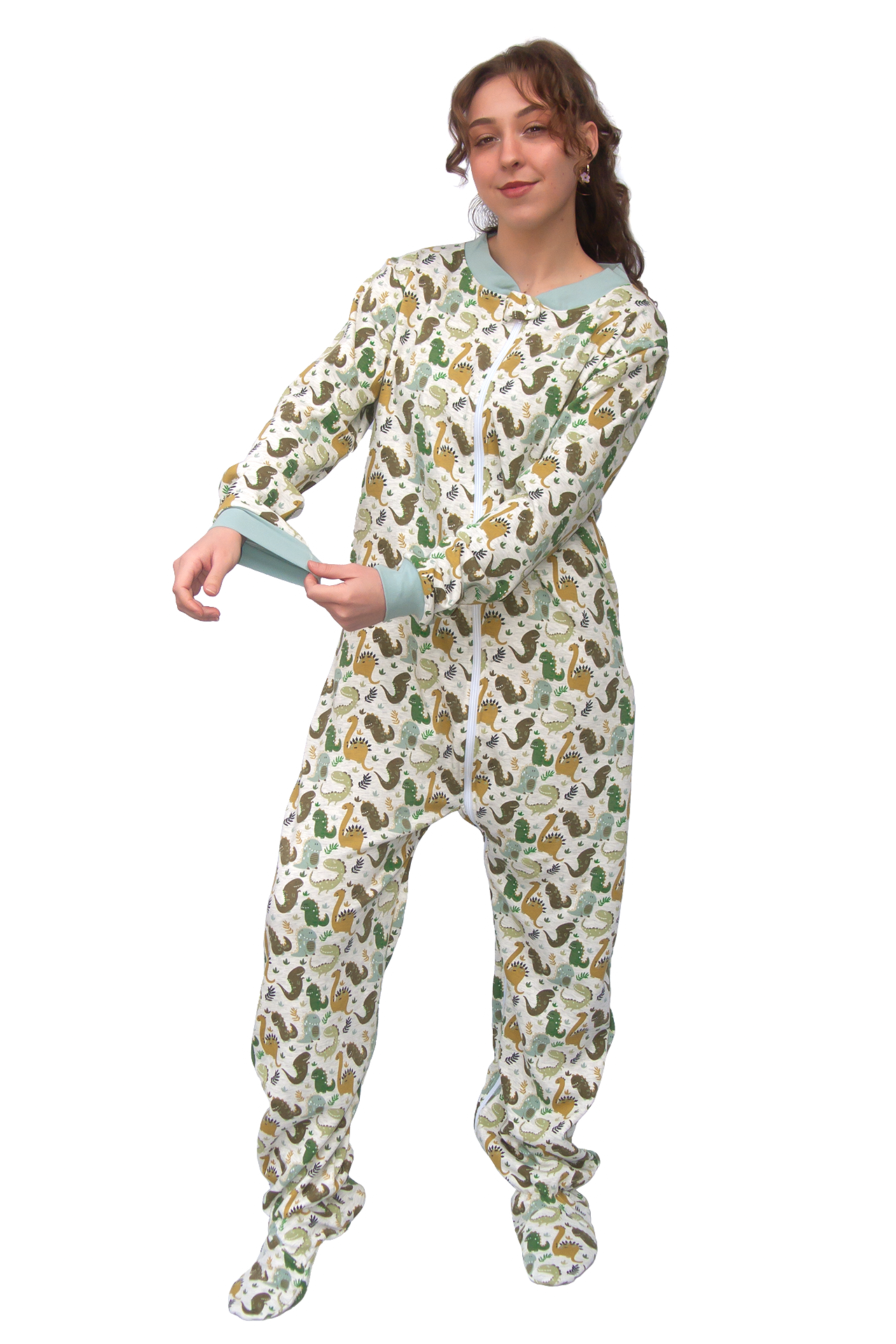 Jogging Pajamas Dino with feet