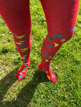 volwassen maat legging met voetjes