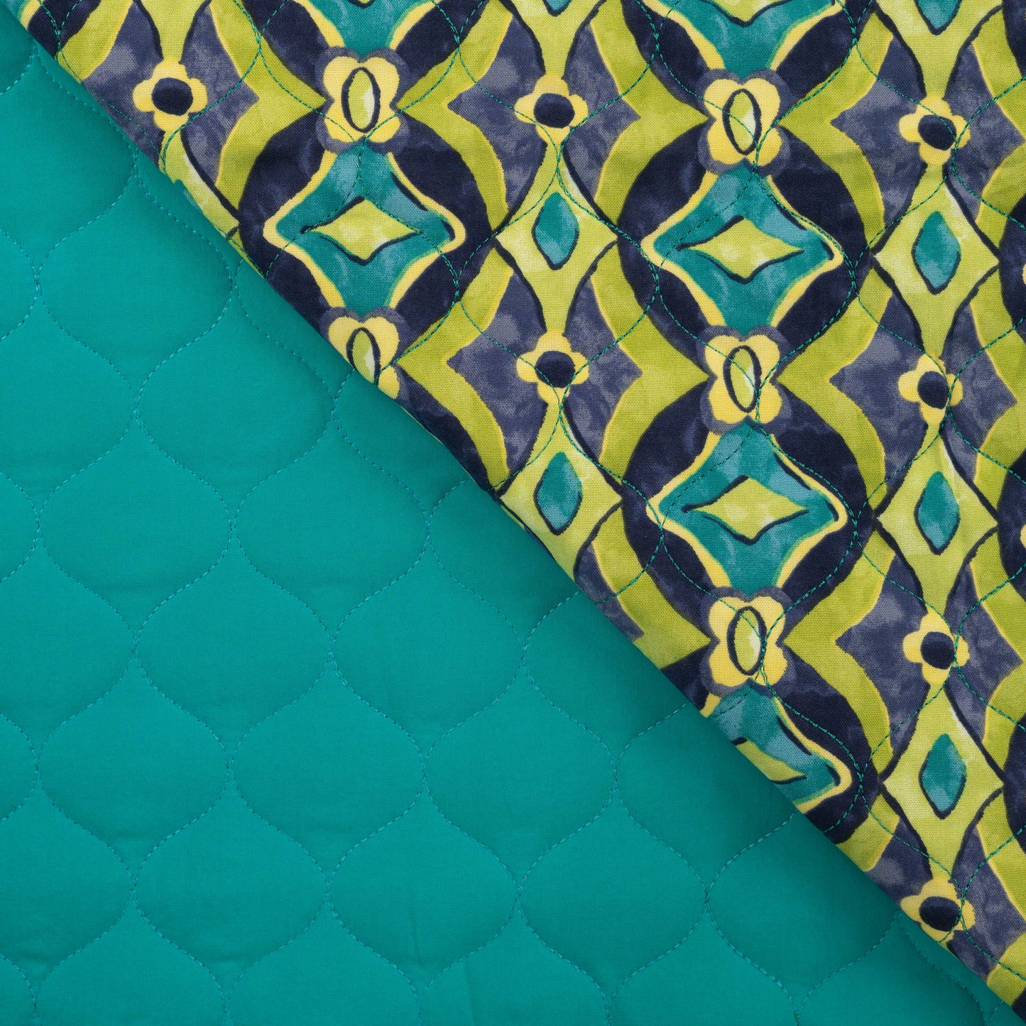 Quilted lined children's sleeping bag Dutch green
