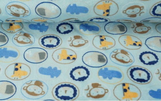 Knuffeldoek XXL Diertjes Blauw