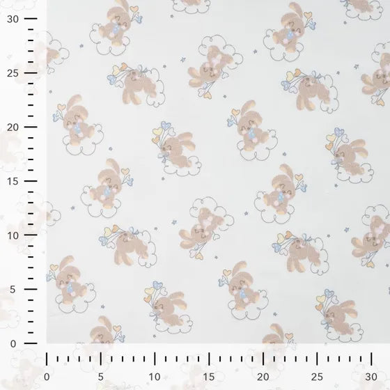 Summer children's sleeping bag rabbit on cloud short sleeves