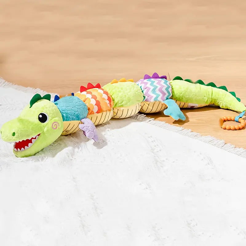 Activiteiten knuffel groene krokodil