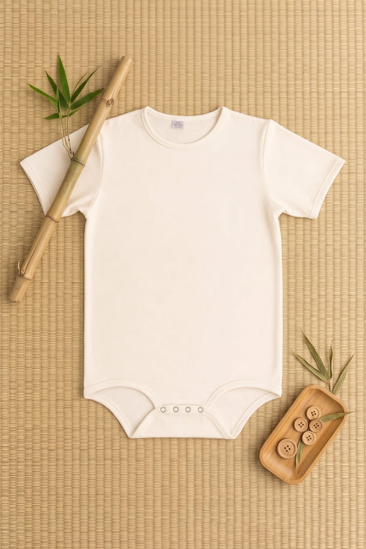 Romper Bamboo cream white