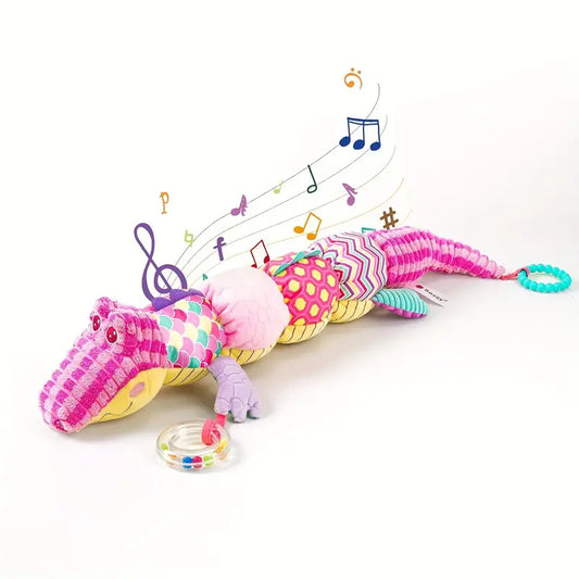 Activiteiten knuffel roze krokodil