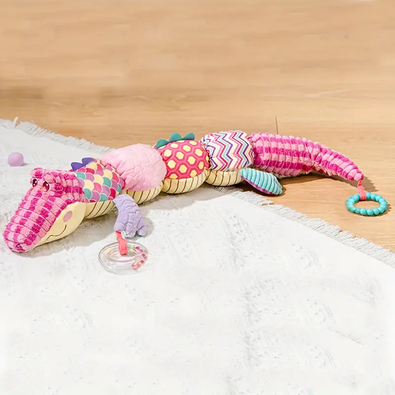 Activities cuddly toy pink crocodile