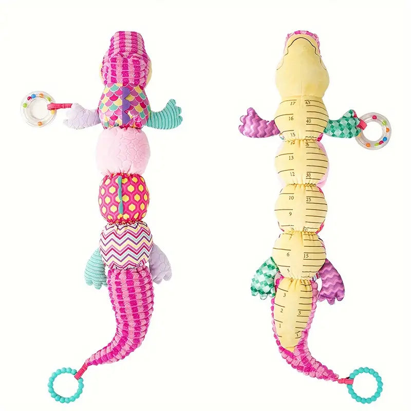 Activities cuddly toy pink crocodile