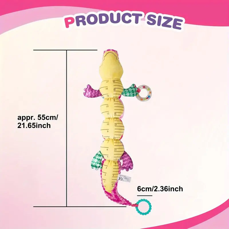 Activities cuddly toy pink crocodile