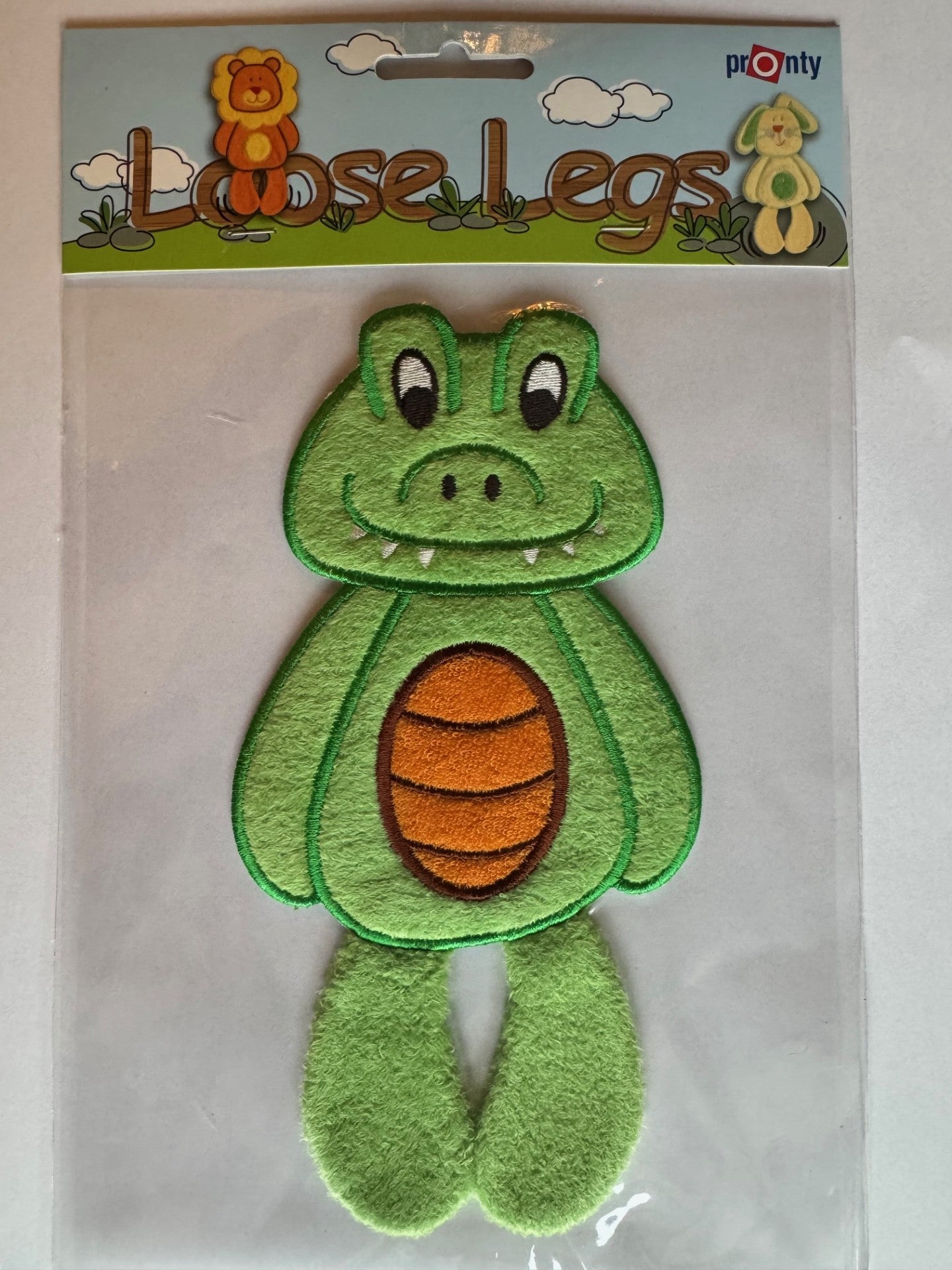 Iron-on application crocodile