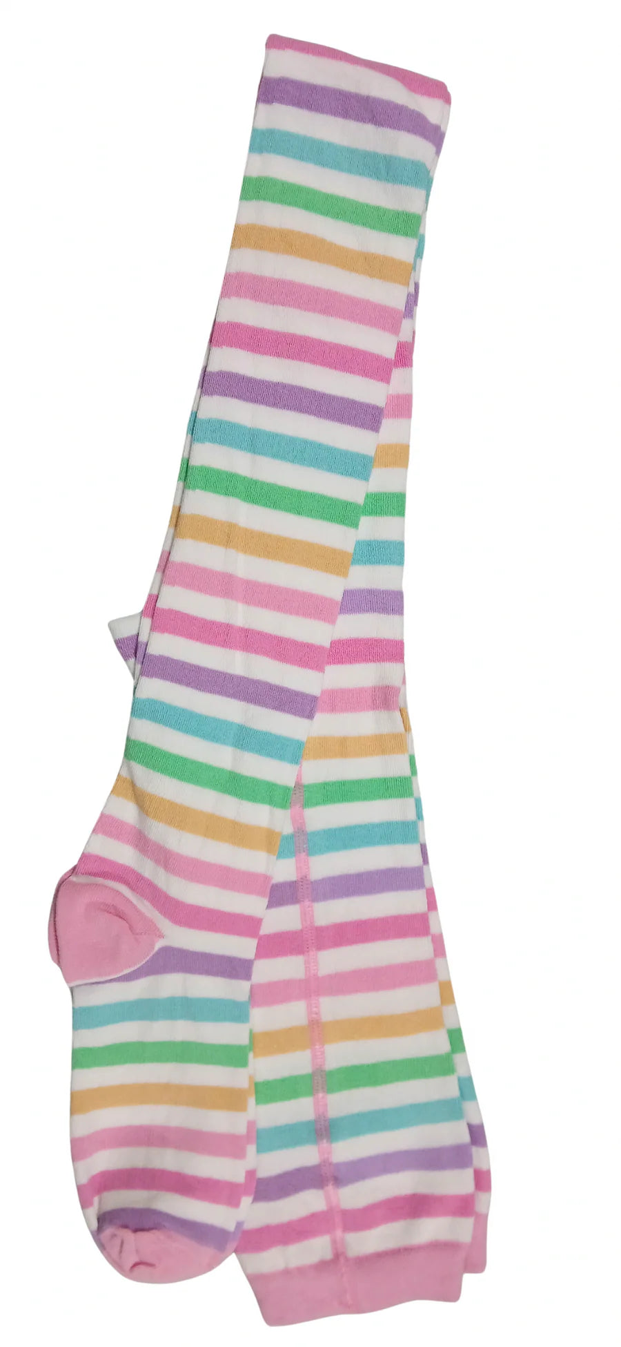 Tights with rainbow stripe print size M-XL
