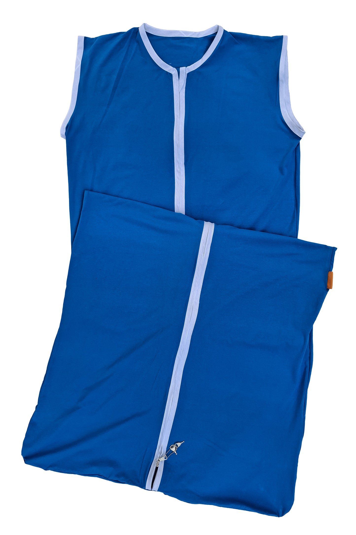 Zomer Slaapzak blauw kort met slotje