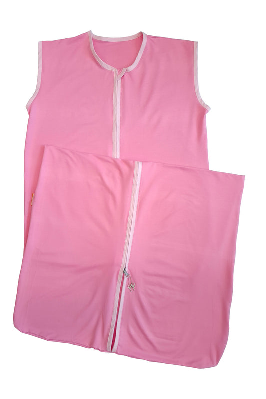 Summer Sleep Sack Pink short with lock