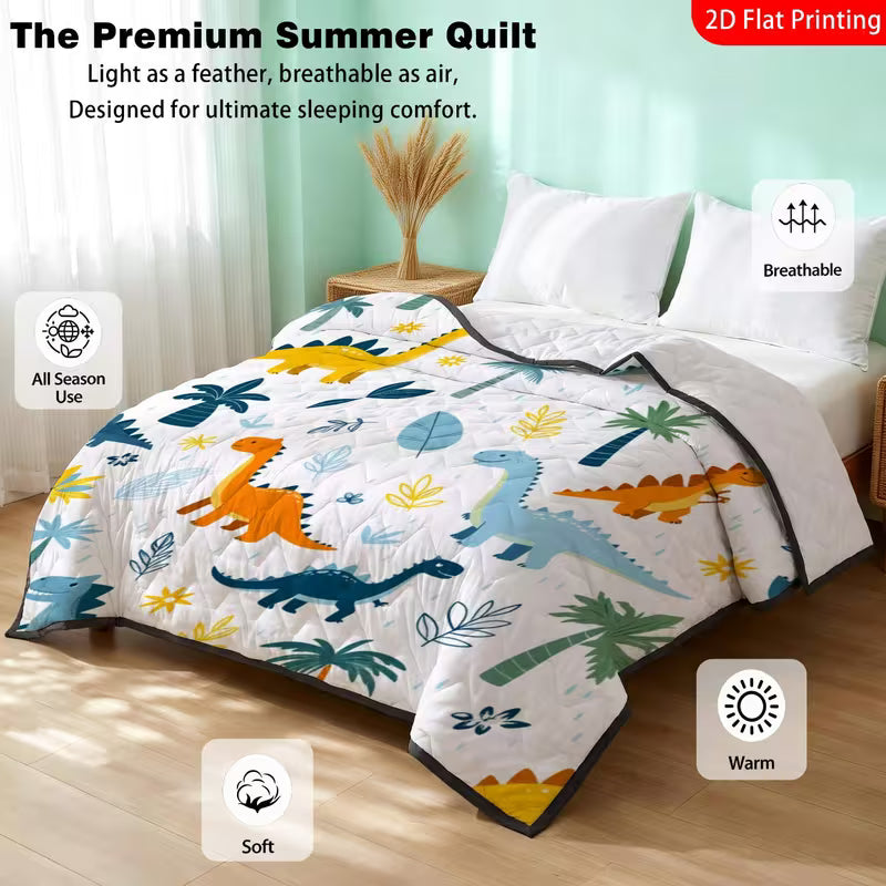 Summer duvet with dino print