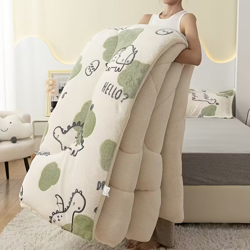 lined duvet 1-piece green Dino