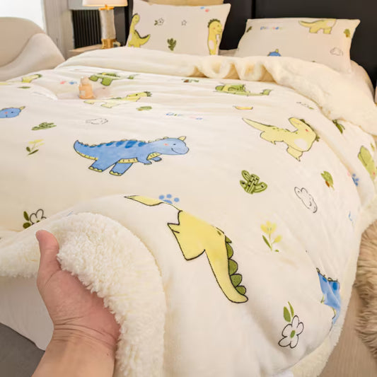 Dinosaur winter deken