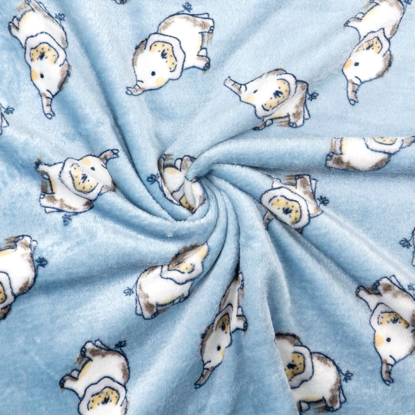 Maxi Knuffeldoek baby olifant blauw