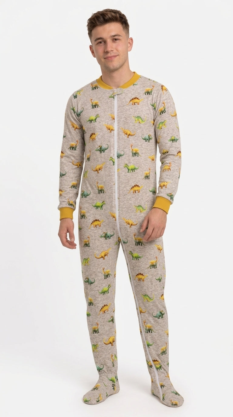 Jogging Pajamas Dino with feet