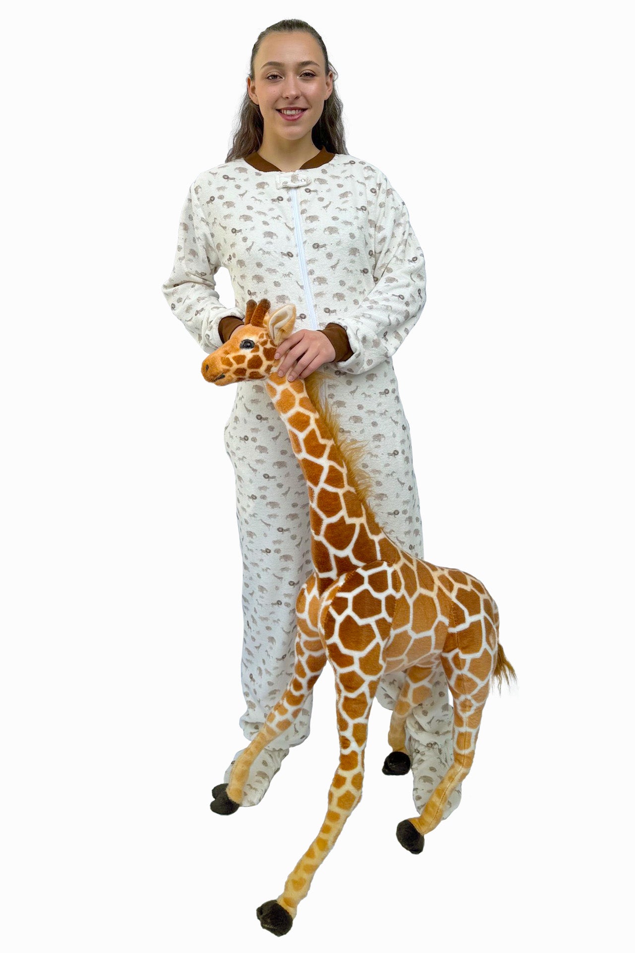 adult baby pyjama met voetjes
