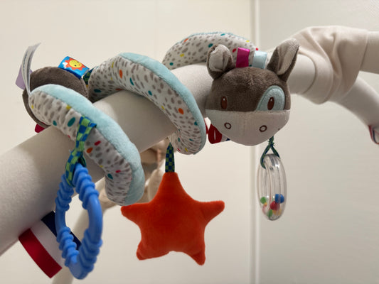 Activities spiral cuddly toy Donkey