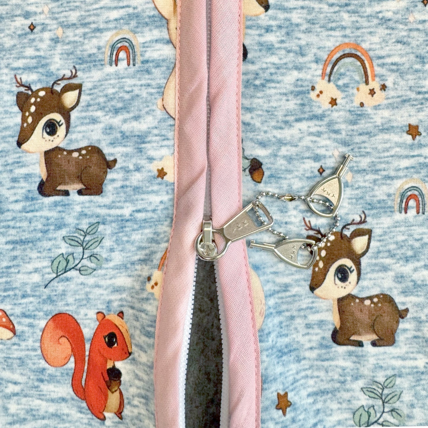Jogging Slaapzak hertjes lang + slotje