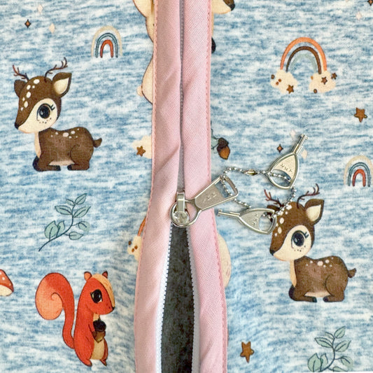 Kinderslaapzak hertje lange mouwen
