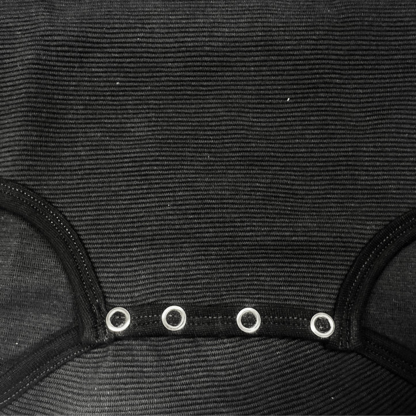 Romper Rib Bamboe Zwart