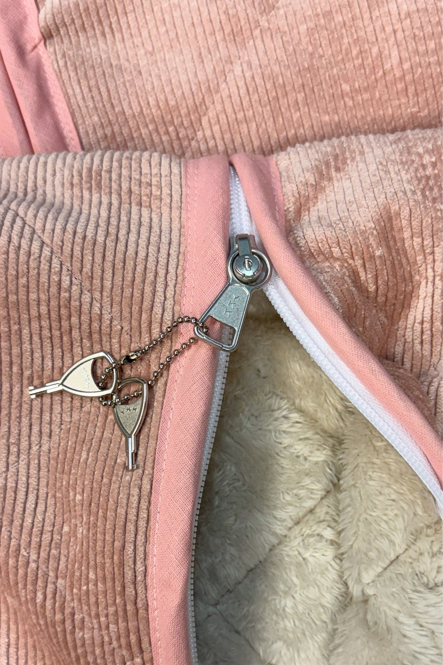 Kinderslaapzak Doorgestikte Stof Roze lang