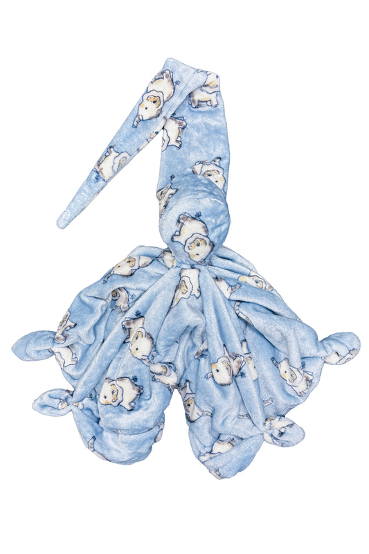 Maxi Knuffeldoek baby olifant blauw