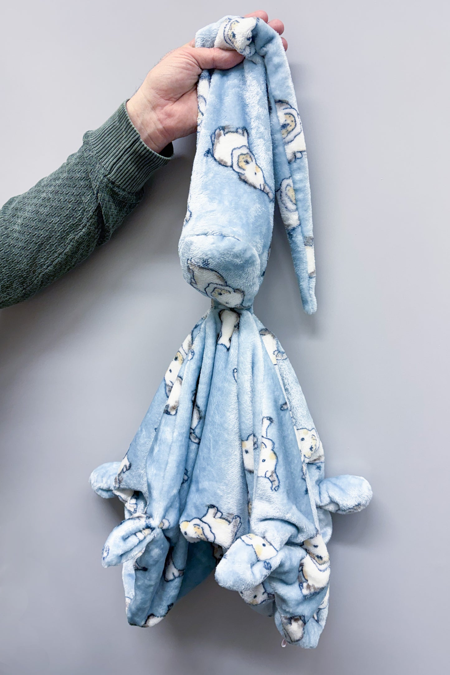Maxi Knuffeldoek baby olifant blauw