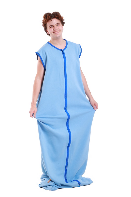 Jogging Sleep Sack Blue short sleeve