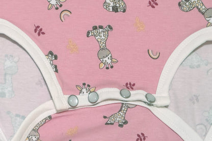 Romper Pink Giraffe