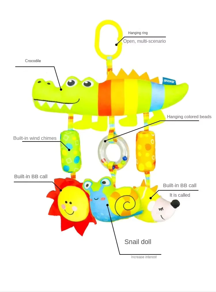 Activiteiten knuffel regenboog krokodil
