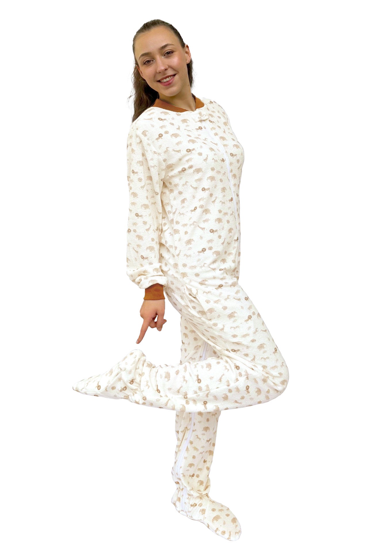 volwassen pyjama met voetjes