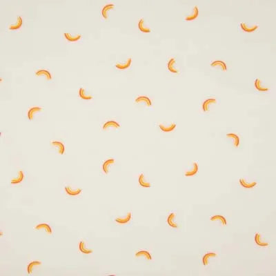 Bamboo Terrycloth white Duvet cover rainbows