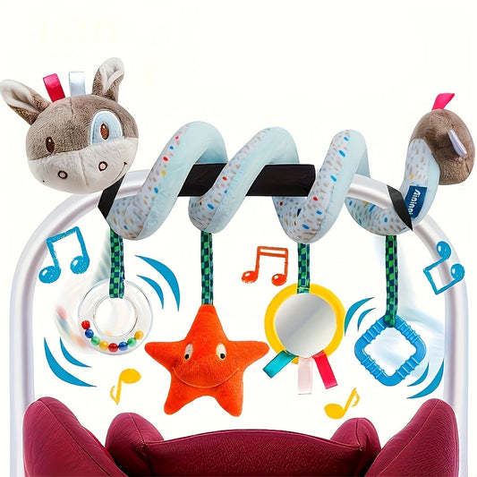 Activities spiral cuddly toy Donkey
