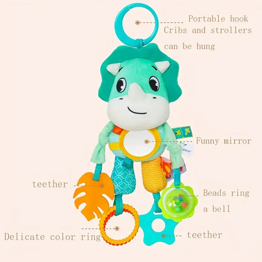 Activities cuddly dino with mirror