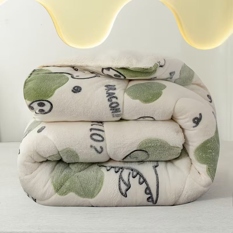 lined duvet 1-piece green Dino