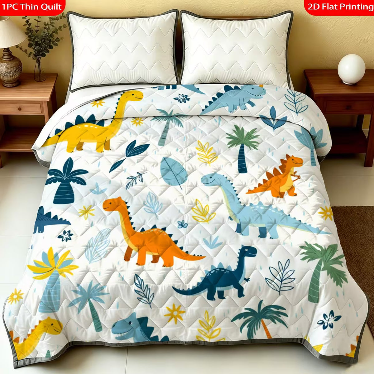 Summer duvet with dino print