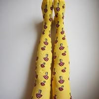 Tights with mushroom print size M-XL