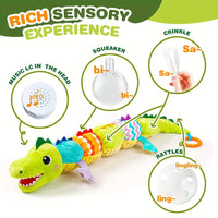 Activities cuddly green crocodile