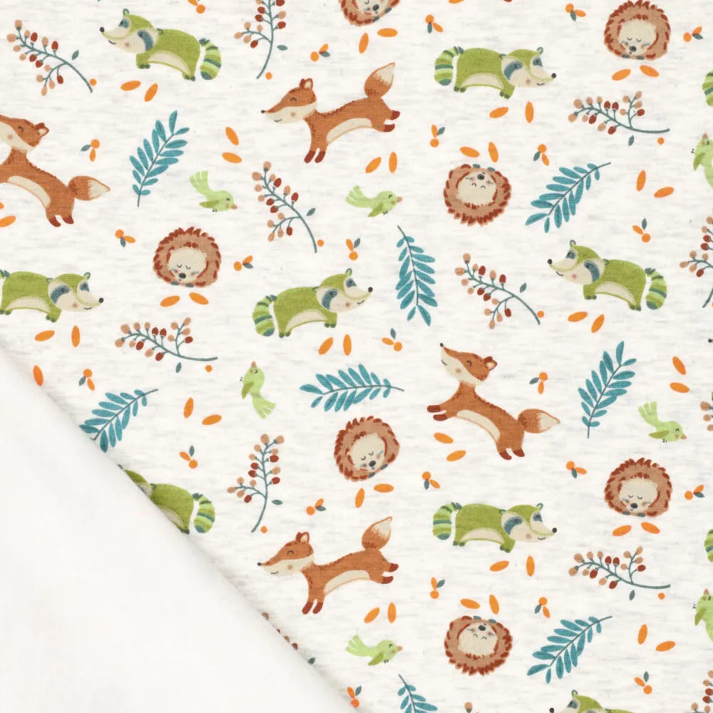 Jogging sleeping bag foxes