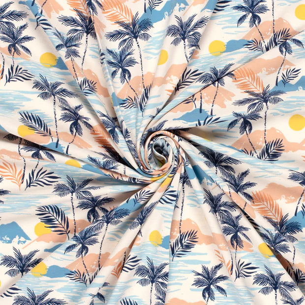 Summer children's sleeping bag palm trees short sleeves