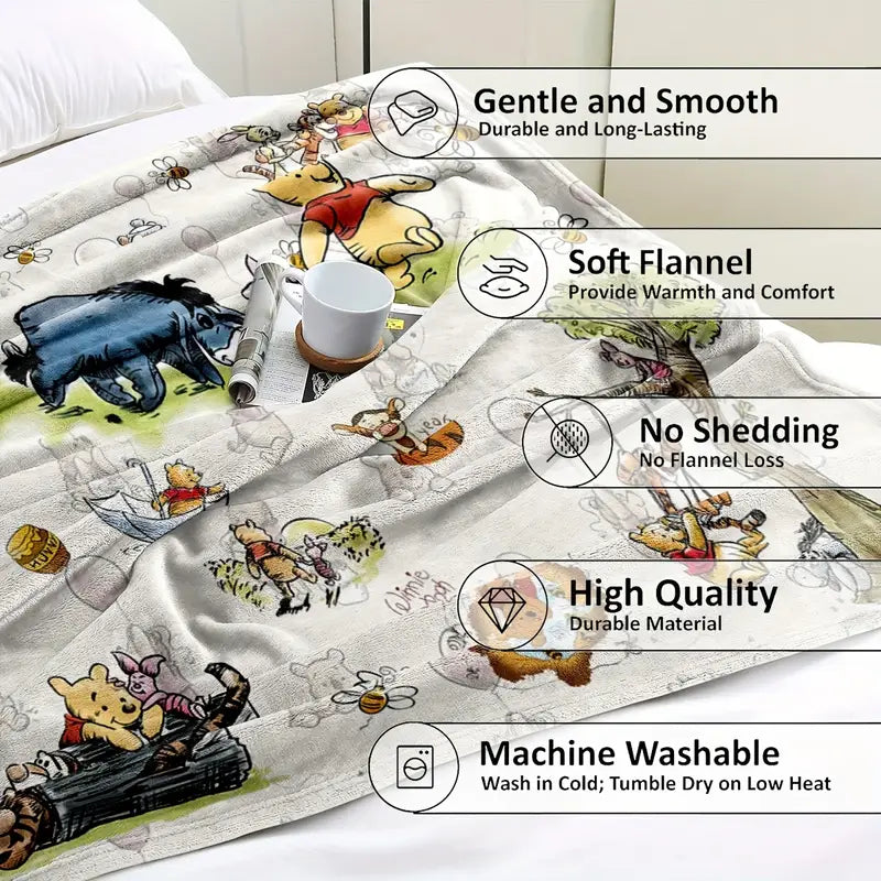 Winnie the Pooh Fleece Blanket – Soft, Warm & Cuddly