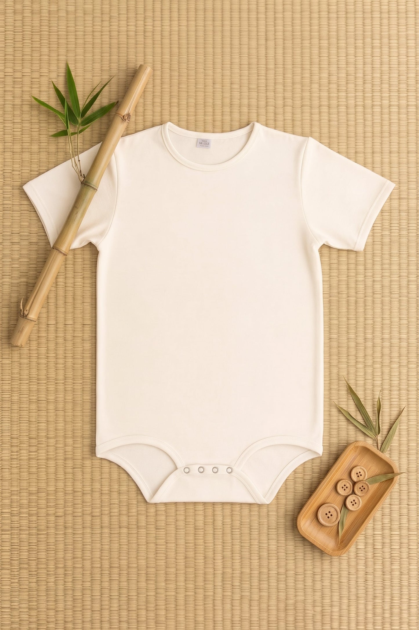 Romper Bamboo cream white