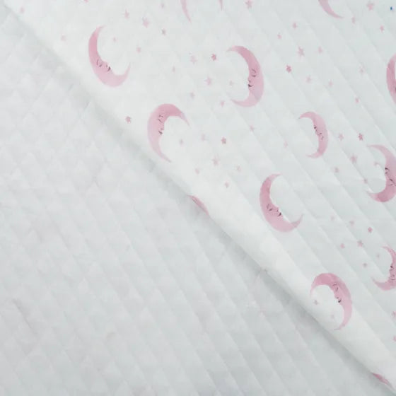 Quilted Summer Sleep Sack Pink Moons short
