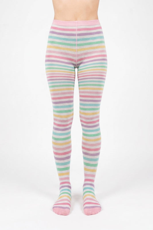 Maillot met regenboog streepjes print maat  M-XL