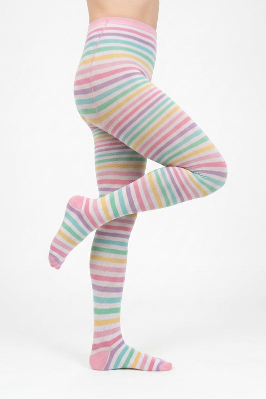 Maillot met regenboog streepjes print maat  M-XL