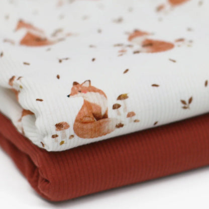 Ribbed Pyjama foxes with feet