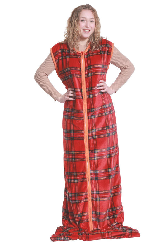 sleeping bag tartan